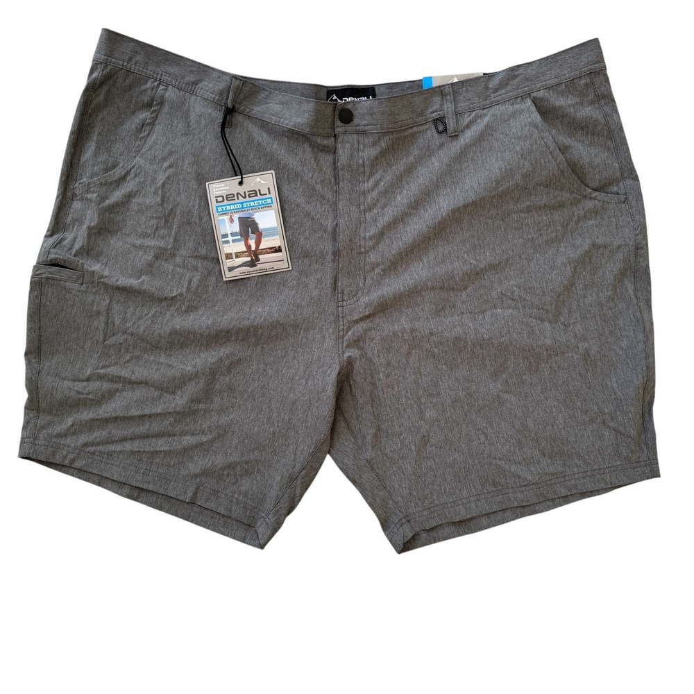 Denali 52x9 Gray Hybrid Polyester Stretch Quick Dry‎ Men's Shorts NWT